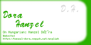 dora hanzel business card